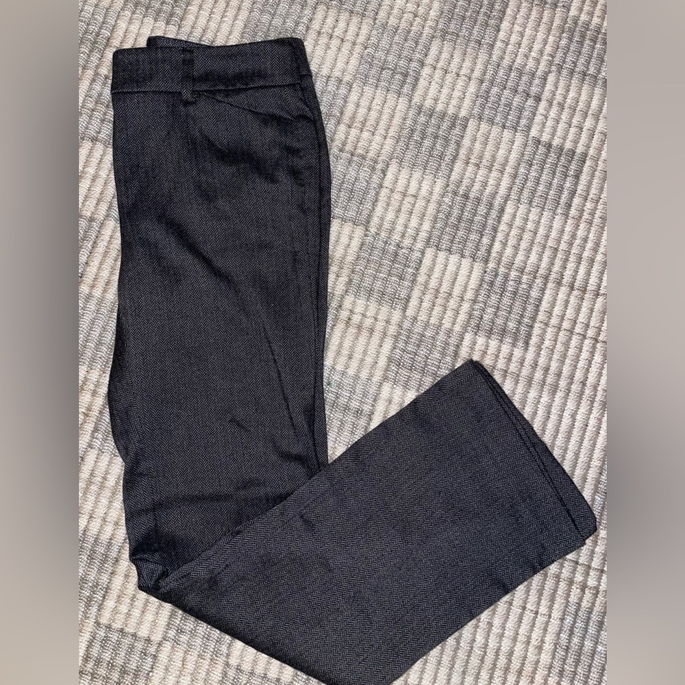 Ann Taylor Petite Gray Herringbone Pants